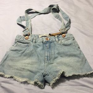Zara Short wth suspenders
